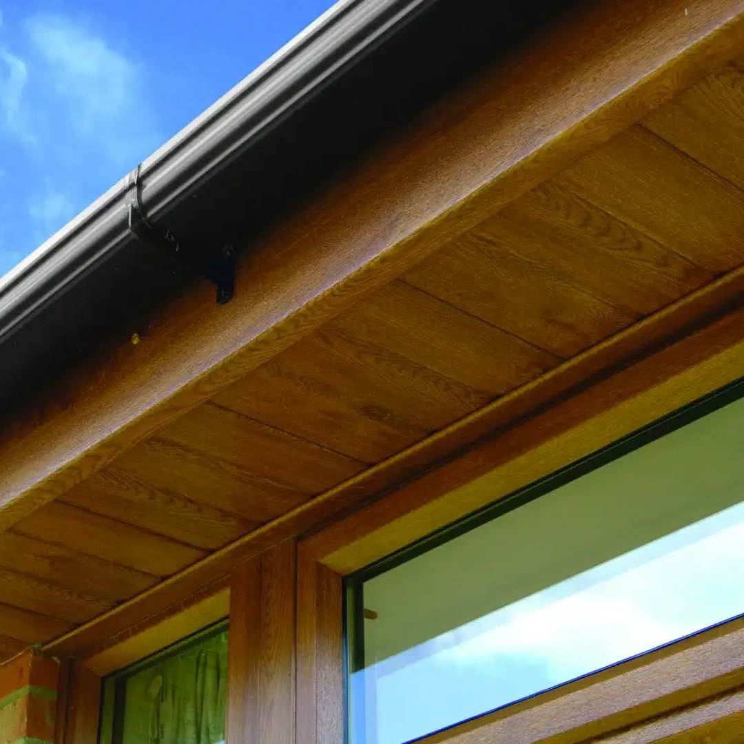 Black guttering and timber soffit installation completed by ABL Roofing Solutions