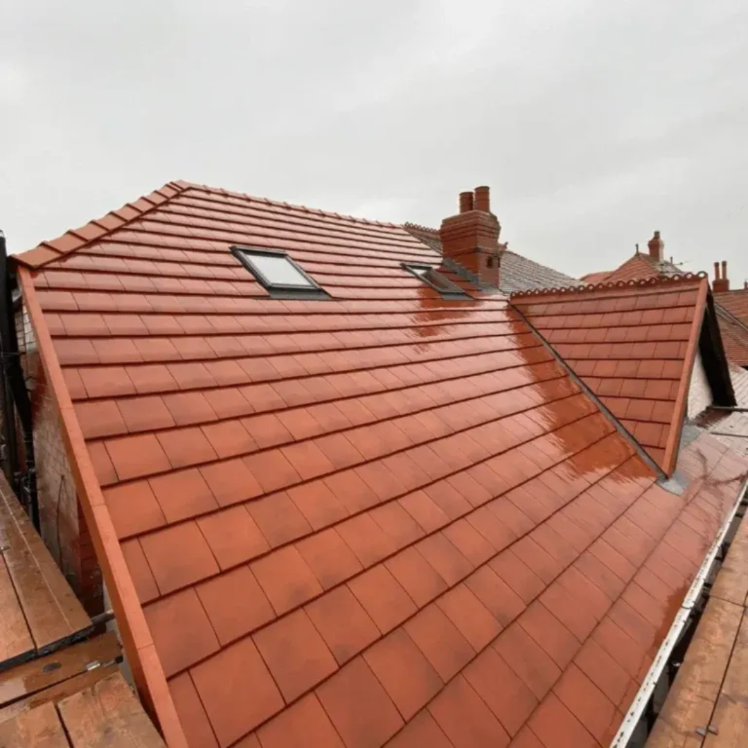 Fresh red tiled roof installation completed by ABL Roofing Solutions